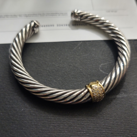 David Yurman 7mm Pave Bracelet - Picture 2 of 2
